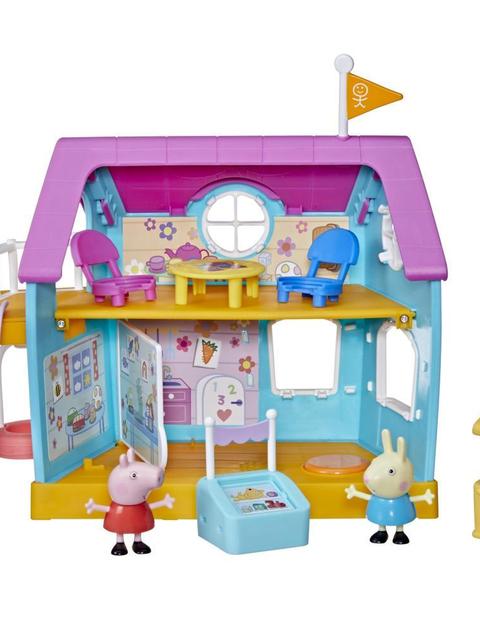 Peppa Pig Peppa’s Club Peppa’s Kids-Only Clubhouse Preschool Toy; Sound Effects; 2 Figures, 7 Accessories; Ages 3 and Up