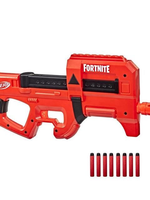 Nerf Fortnite Compact SMG Motorized Dart Blaster, Ultra Red Wrap, 8-Dart Internal Clip, Includes 8 Nerf Elite Foam Darts