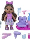 Baby Alive Sudsy Styling Doll, 12-Inch Toy for Kids 3 and Up, Salon Baby Doll Accessories, Bubble Solution, Black Hair