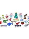 Peppa Pig Peppa’s Advent Calendar Toy, 18 x 36 Inches (Open); 24 Items Include 4 Holiday Family Figures; Ages 3 and Up