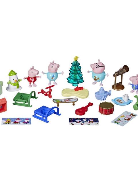 Peppa Pig Peppa’s Advent Calendar Toy, 18 x 36 Inches (Open); 24 Items Include 4 Holiday Family Figures; Ages 3 and Up