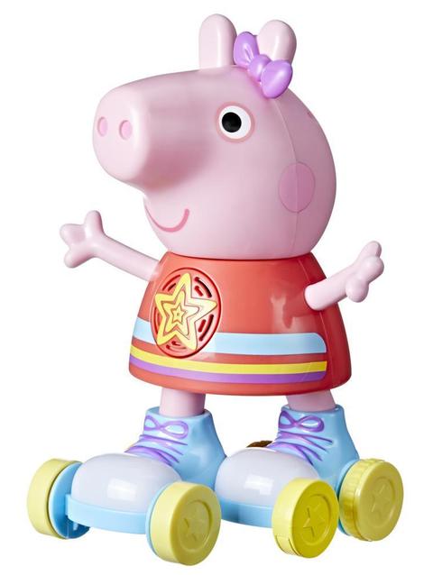 Peppa Pig Roller Disco Peppa Toy with Pull-and-Go Action; 11 Inches High with Lights, Speech, Music; Ages 3 and Up