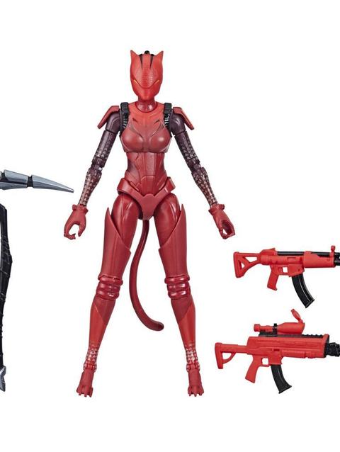 Hasbro Fortnite Victory Royale Series Lynx (Red) Collectible Action Figure with Accessories - Ages 8 and Up, 6-inch