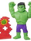 Marvel Spidey and His Amazing Friends Power Smash Hulk Preschool Toy, Face-Changing 10-inch Hulk Action Figure, Ages 3+