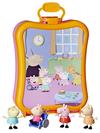 Peppa Pig Peppa's Club Friends Case Preschool Toy, Includes 4 Figures, Features Handle for On-the-Go Fun, for Ages 3 and Up