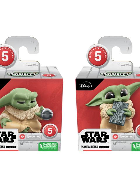 Star Wars The Bounty Collection Series 5, 2-Pack Grogu Figures, 2.25"-Scale Force Focus, Beskar Bite, Ages 4 and Up