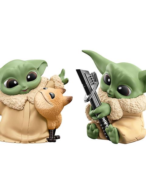 Star Wars The Bounty Collection Series 5, 2-Pack Grogu Figures, 2.25"-Scale Loth-Cat Cuddles, Darksaber Discovery