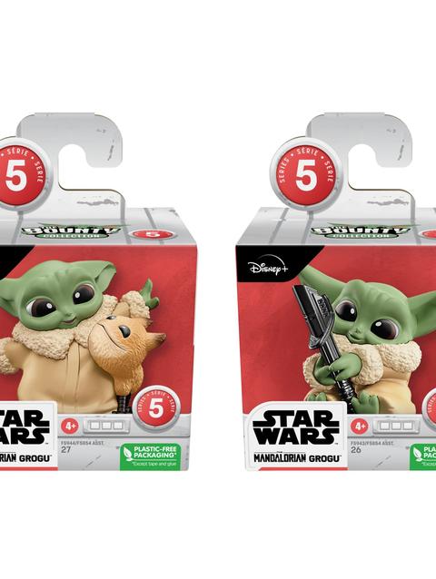 Star Wars The Bounty Collection Series 5, 2-Pack Grogu Figures, 2.25"-Scale Loth-Cat Cuddles, Darksaber Discovery