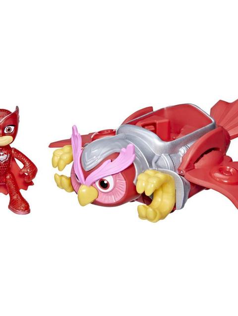 PJ Masks Animal Power Owlette Animal Rider Deluxe Vehicle Preschool Toy, Includes Owlette Action Figure, Ages 3 and Up