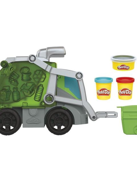 Play-Doh Wheels Dumpin' Fun 2-in-1 Garbage Truck with Garbage Compound and 3 Cans