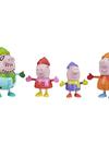 Peppa Pig Peppa's Club Peppa's Family Wintertime Figure 4-Pack Toy, 4 Figures in Cold-Weather Outfits, Ages 3 and up