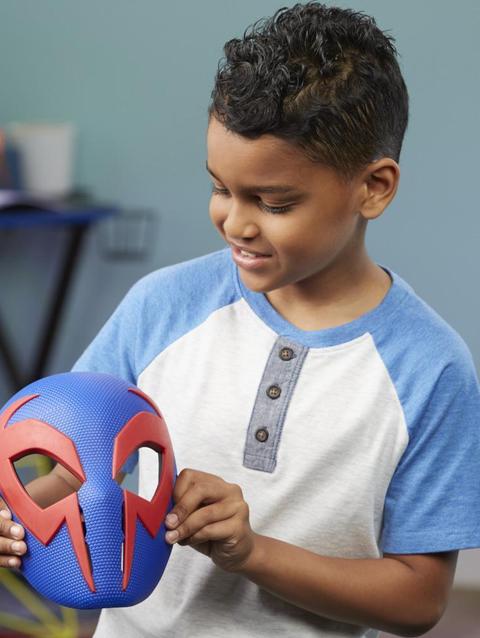 Marvel Spider-Man: Across the Spider-Verse Spider-Man 2099 Mask for Kids Roleplay, Marvel Toys for Kids Ages 5 and Up