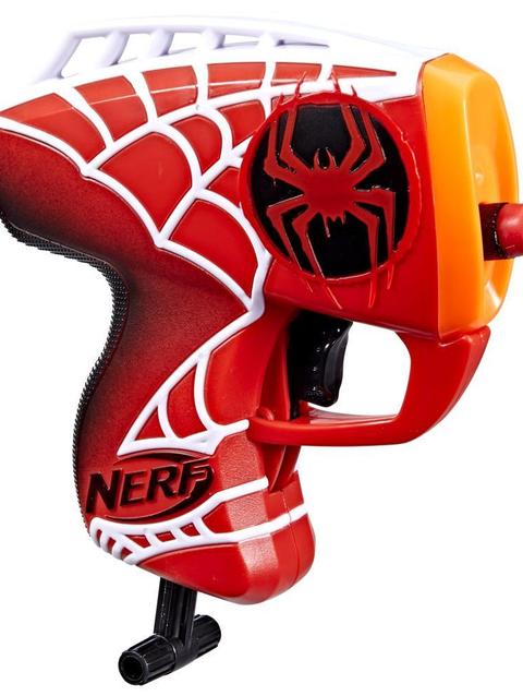 Nerf Spider-Man: Across The Spider-Verse, Miles Morales Dart Blaster, Movie Inspired Design, 2 Nerf Elite Darts