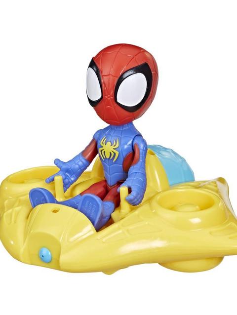 Marvel Spidey and His Amazing Friends Spidey Water Web Raft, Preschool Water Toy with Action Figure for Ages 3 and Up