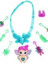 Baby Alive Glo Pixies Minis Carry ‘n Care Necklace, Sugar Sprinkle, 3.75-Inch Pixie Toy, Charm Necklace and Doll Carrier