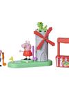 Peppa Pig Peppa's Club Peppa's Mini Golf Preschool Playset Toy, Features 2 Figures and Spinning Windmill, for Ages 3 and Up