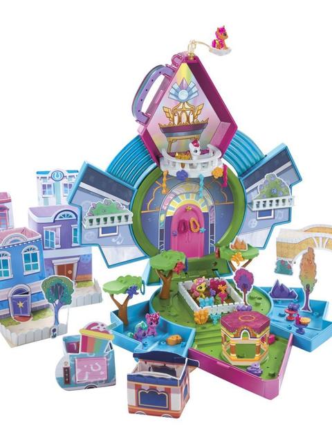 My Little Pony Mini World Magic Epic Mini Crystal Brighthouse Toy - Playset with 5 Collectible Figures, Kids Ages 5+