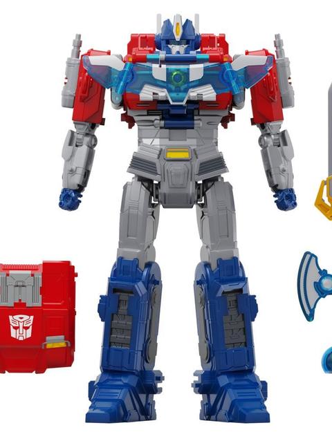 Transformers One Power Flip Optimus Prime (Orion Pax) Action Figure, 10” Interactive Robot Toy, Ages 6+