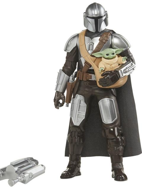 Star Wars Galactic Action The Mandalorian & Grogu Interactive Electronic 12-Inch-Scale Figures, Toys Kids Ages 4 and Up