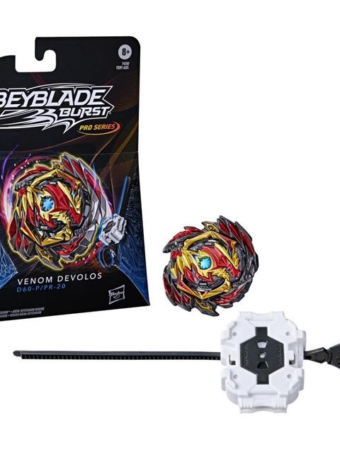 Beyblade Burst Pro Series Venom Devolos Spinning Top Starter Pack -- Battling Game Top with Launcher Toy