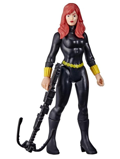 Hasbro Marvel Legends Series 3.75-inch Retro 375 Collection Black Widow Action Figure Toy, 1 Accessory