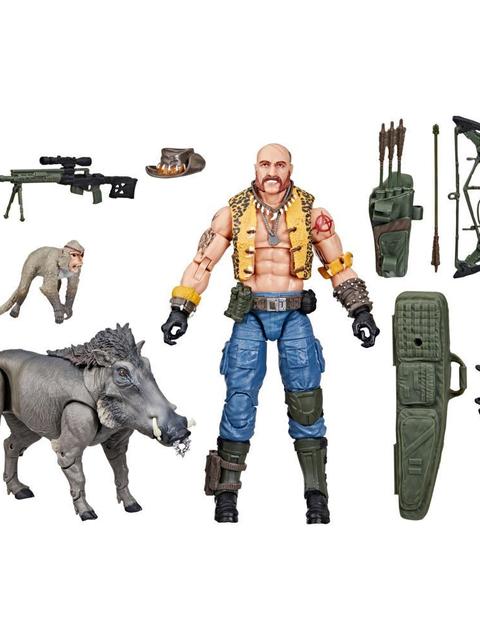 G.I. Joe Classified Series #125, Dreadnok Gnawgahyde and pets Porkbelly & Yobbo, 6” Action Figure