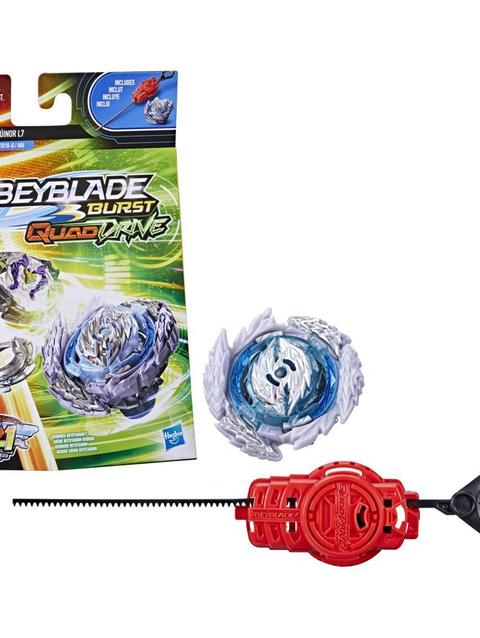 Beyblade Burst QuadDrive Guilty Lúinor L7 Spinning Top Starter Pack -- Battling Game Top Toy with Launcher