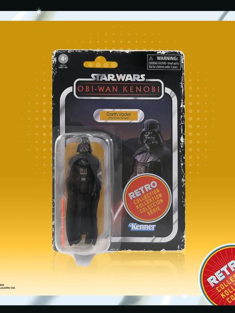 Star Wars Retro Collection Darth Vader (The Dark Times) Toy 3.75-Inch-Scale Star Wars: Obi-Wan Kenobi Figure, Kids