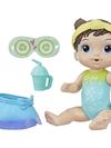 Baby Alive Rainbow Spa Baby Doll, 10-Inch Spa-Themed Toy for Kids Ages 3 and Up, Doll Eye Mask and Bottle, Brown Hair