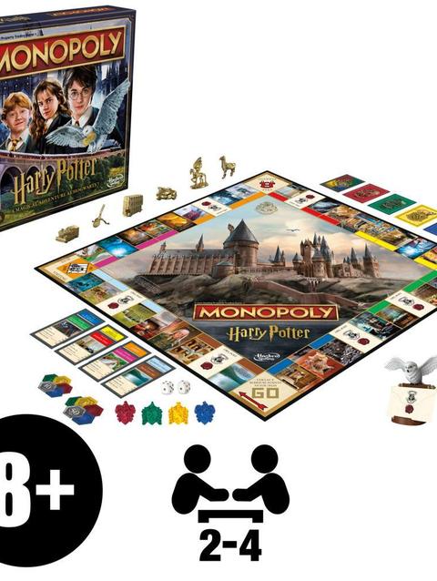 Monopoly Harry Potter Edition Board Game, Family Games for 2 to 6 Players, Ages 8+