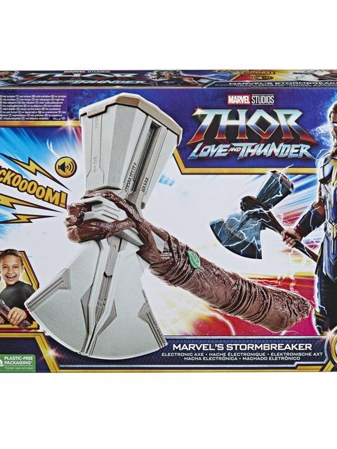 Marvel Studios’ Thor: Love and Thunder Marvel’s Stormbreaker Electronic Axe Roleplay Toy with SFX for Kids Ages 5 and Up