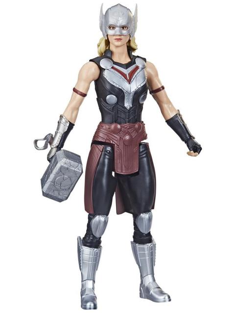 Marvel Avengers Titan Hero Series Mighty Thor Toy, 12-Inch-Scale Thor: Love and Thunder Figure for Kids Ages 4 and Up