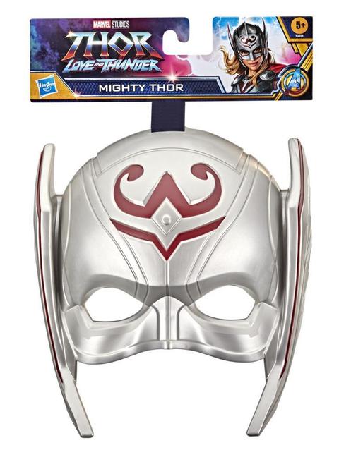 Marvel Avengers Thor: Love and Thunder Mighty Thor Hero Mask for Roleplay, Marvel Toys for Kids Ages 5 and Up