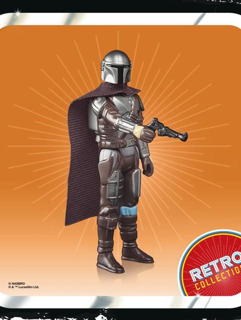 Star Wars Retro Collection The Mandalorian (Beskar) Toy 3.75-Inch-Scale Star Wars: The Mandalorian Collectible Figure