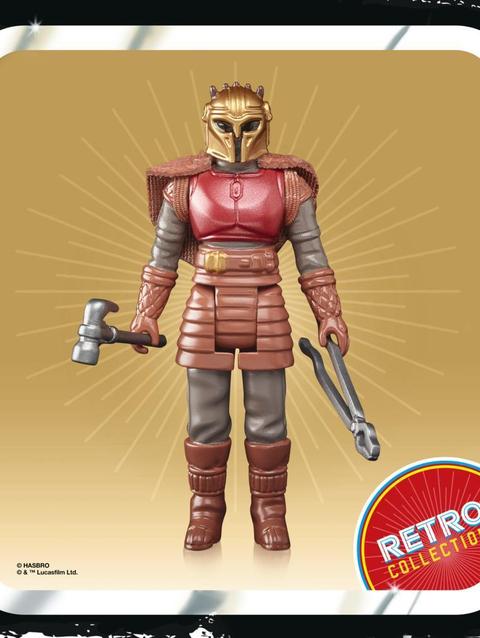 Star Wars Retro Collection The Armorer Toy 3.75-Inch-Scale Star Wars: The Mandalorian Collectible Action Figure, Toys