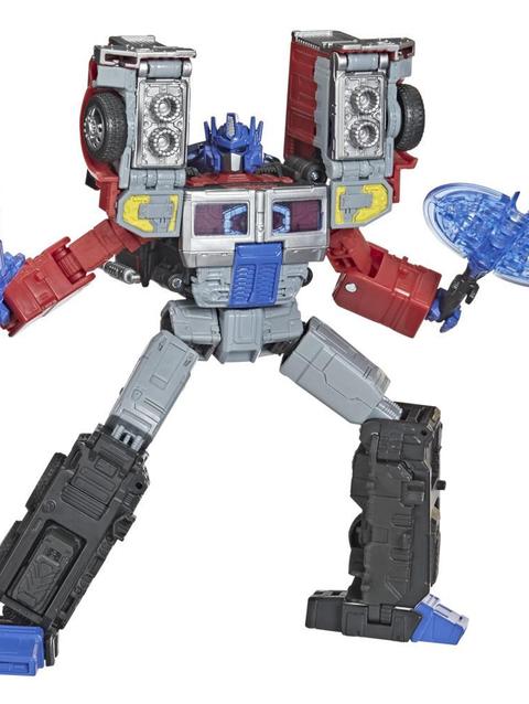 Transformers Toys Generations Legacy Series Leader G2 Universe Laser Optimus Prime Action Figure - 8 and Up, 7-inch