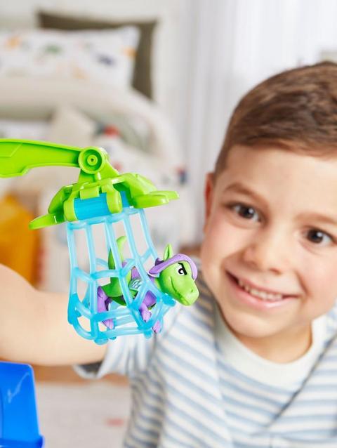 Spidey and His Amazing Friends Dino-Webs Crawler Vehicle with Spider-Man toys, Ages 3+