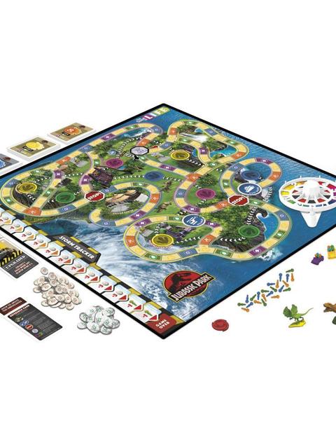 The Game of Life Jurassic Park Edition Game, Family Board Game for Kids Ages 8 and Up, Inspired by the Original Hit Movie