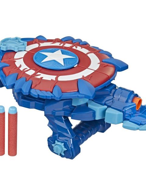 Marvel Avengers Mech Strike Monster Hunters Captain America Monster Blast Shield Roleplay Toy, Kids Ages 5 and Up