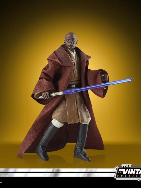 Star Wars The Vintage Collection Mace Windu Toy VC35, 3.75-Inch-Scale Star Wars: Attack of the Clones Action Figure Toy