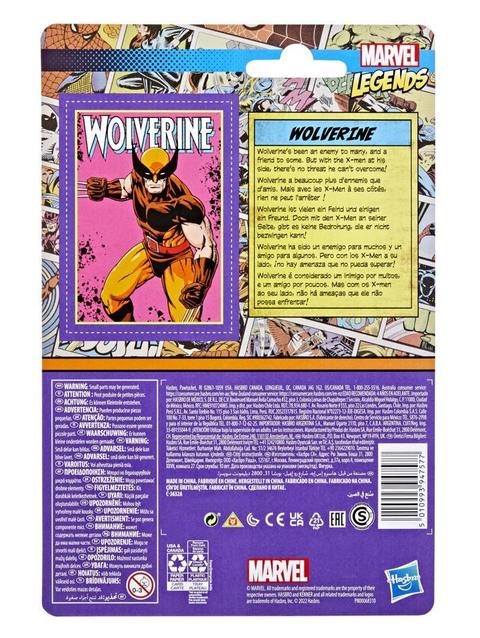 Hasbro Marvel Legends Series 3.75-inch Retro 375 Collection Wolverine Action Figure Toy