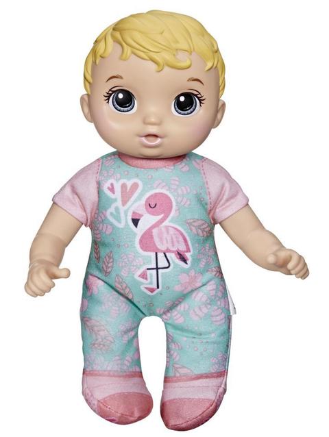 Baby Alive Cute ‘n Cuddly Baby Doll, 9.5-Inch First Baby Doll, Kids 18 Months and Up, Soft Body Washable Toy, Blonde Hair