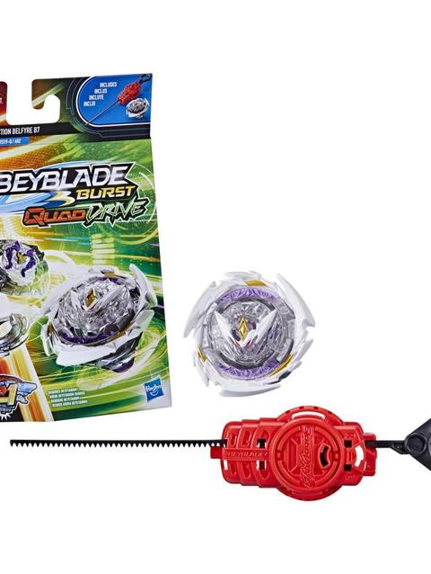 Beyblade Burst QuadDrive Destruction Belfyre B7 Spinning Top Starter Pack -- Battling Game Top Toy with Launcher