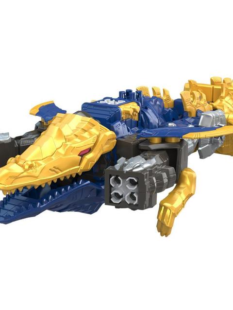 Power Rangers Dino Fury Mosa Razor Zord Kids 4 and Up Morphing Dino Robot, Zord Link Mix-and-Match Custom Build System