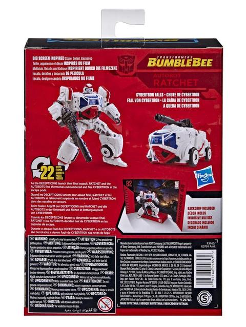 Transformers Toys Studio Series 82 Deluxe Transformers: Bumblebee Autobot Ratchet Action Figure - 8 and Up, 4.5-inch