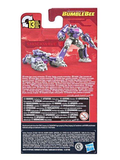 Transformers Studio Series Core Class Transformers: Bumblebee Shockwave Figure, Ages 8 and Up, 3.5-inch