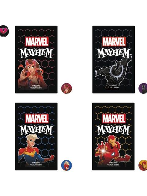 Marvel Mayhem Card Game, Featuring Marvel Super Heroes, Fun Family Game for Ages 8+, Fast-Paced, Easy to Learn Game