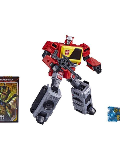 Transformers Toys Generations War for Cybertron: Kingdom Voyager WFC-K44 Autobot Blaster & Eject - 8 and Up, 7-inch