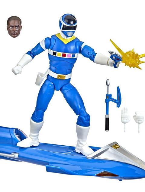 Power Rangers Lightning Collection In Space Blue Ranger & Galaxy Glider 6-Inch Premium Collectible Action Figure Toy