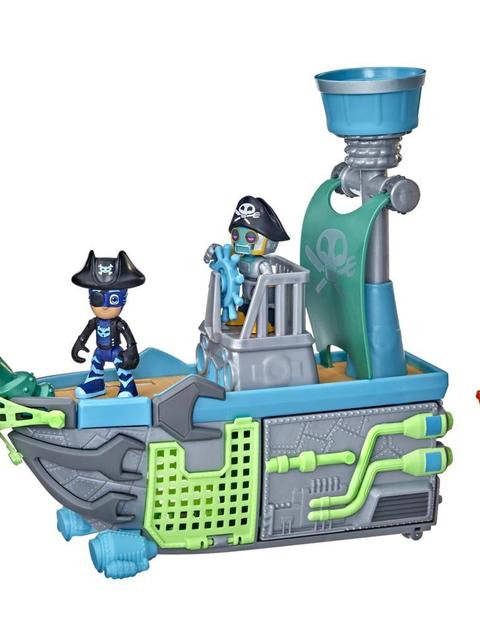 PJ Masks Sky Pirate Battleship Preschool Toy, Vehicle Playset with 2 Action Figures for Kids Ages 3 and Up